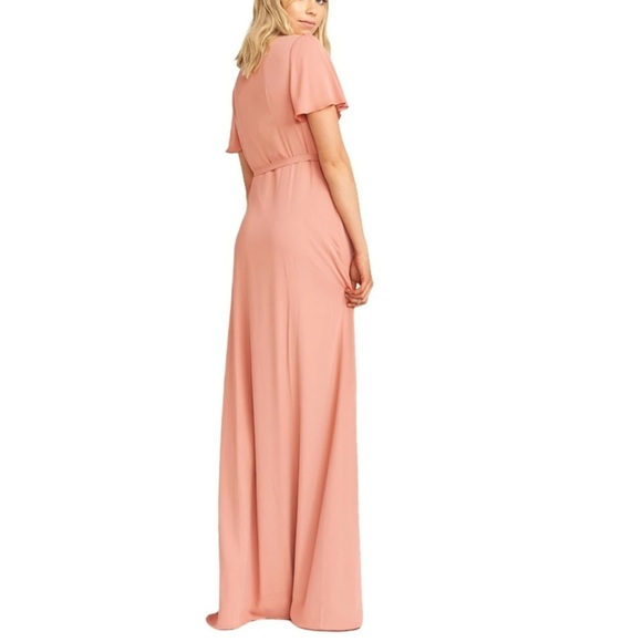 Show me your mumu Noelle Flutter Wrap Dress size L - Picture 3 of 8